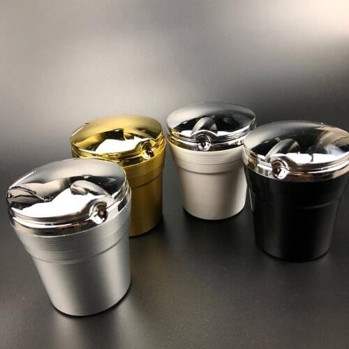 Car LED Blue Light Cigarette Ashtray for Peugeot 206 207 301 307 308 407 408 508 2008 3008 4008