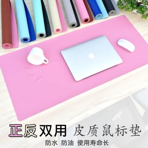 Large Office Mouse Pad Extra Big Non-Slip Desk Pad Waterproof PVC Leather Desk Table Protector Gaming Mouse Mat for Game or Work