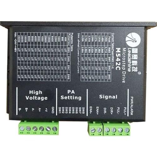 Leadshine 2Phase Stepper Motor Driver DM542S DC24V-50V For 42/57(NEMA17/23) Stepper Motor1.0-4.2A Replace Microstep Driver DM542