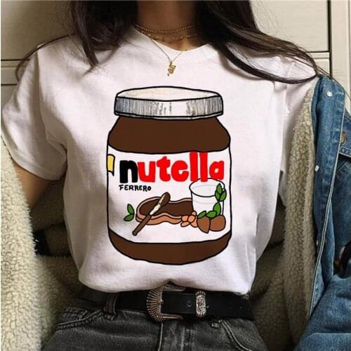 Print Casual T Shirts Womens T-Shirt Harajuku Cartoon Printing Summer Tops Basic T-Shirt Short Sleeve Chic Round Neck Basic