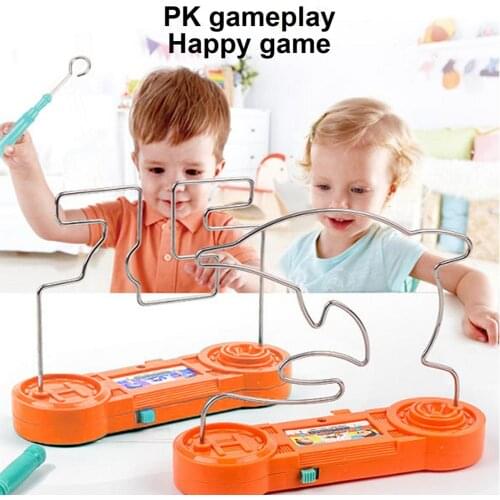 Electric Dont Buzz The Wire Game Bump Maze Toy Reliable Classic Tabletop Puzzle Game Retro Toys- Bored Games For Kids