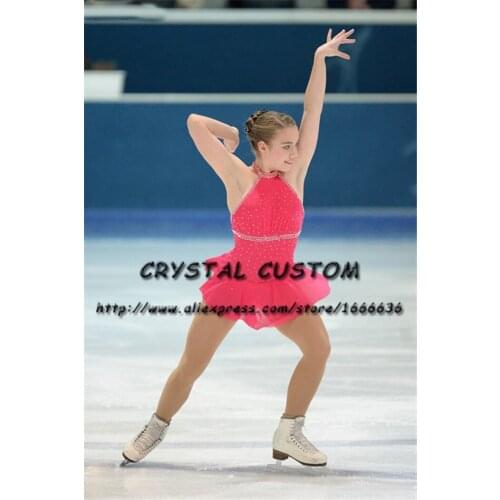 Custom Figure Skating Dresses For Girls Graceful New Brand Ice Skating Dresses For Competition DR4309