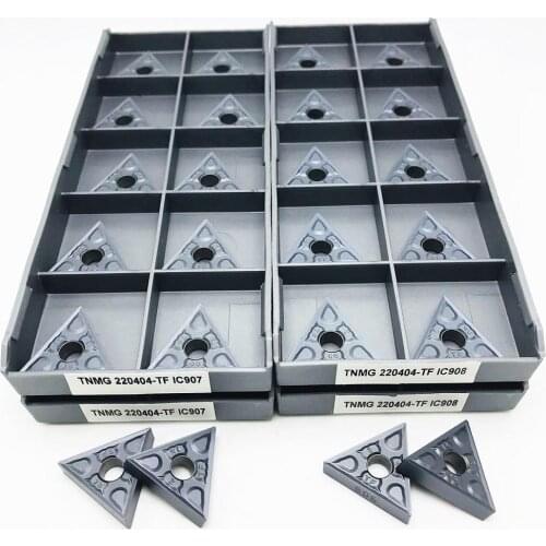 10PCS TNMG220404 TF IC907 IC908 TNMG220404 TF IC908 IC907 carbide lathe tool parts milling cutter CNC cutting tool TNMG