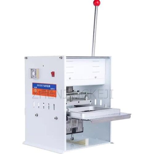 Commercial Aluminum Foil Lunch Box Seal Mouth Machine 220V Restaurant Takeaway Manual Bale Machine Food Processing Tools 1600W