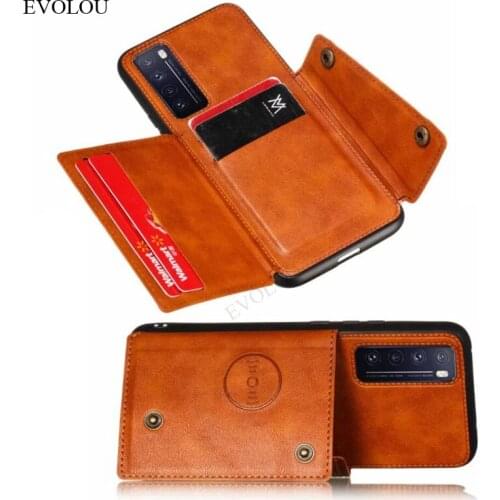 Multi-function Card Slot Stand Cover for Huawei Y7A Y9A Y7P Mate 40 Pro P40 Honor 30s Honor 9A 9X 20s Global Flip Wallet Case