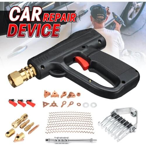 66 Pcs Dent Repair Puller Kit Car Paintless Dent Repair Tool Body Spot Welding Guns Auto System Spotter Fix Clamp Hammer Removal