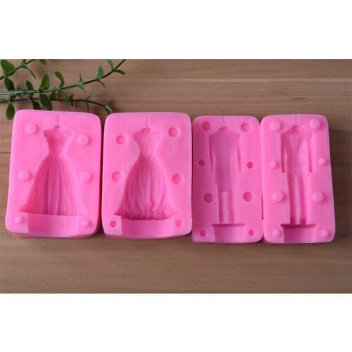 Bride Bridegroom Wedding Cake Topper Fondant Cake Decorating Gumpaste Tools Silicone Molds Chooclate Candy Clay Mold