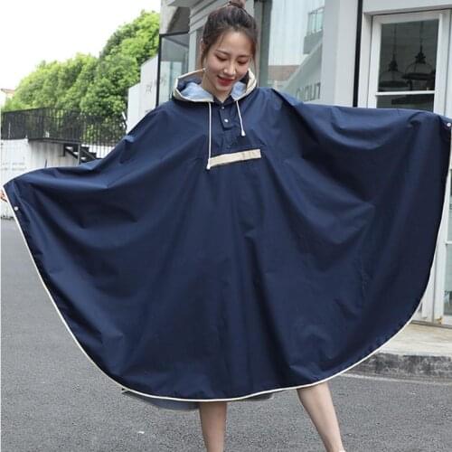 2021 hot sale The New Adult Men Women Long EVA Thick Rainwear Universal Rain Coat Waterproof Poncho Hiking Tour Raincoat Hooded