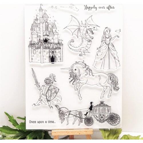 17*22.5CM Hot sale Royal palace Clear Stamps / Silicone Seals Roller Stamp for DIY scrapbooking photo album/Card Making