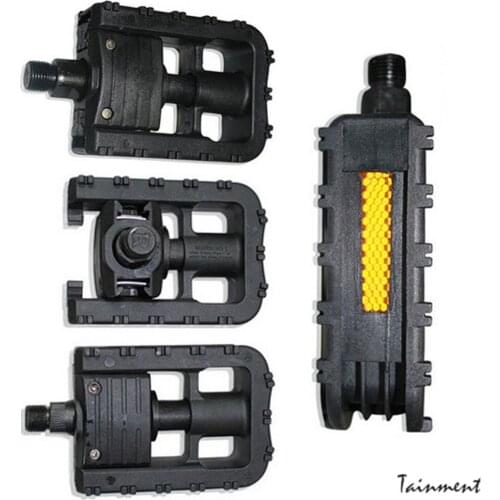 1 Pairs Folding Sealed Bike Pedals For MTB Road Cycling 3 Bearing Bicycle Pedal Classical Cycling Pedals Black Bike Accessories