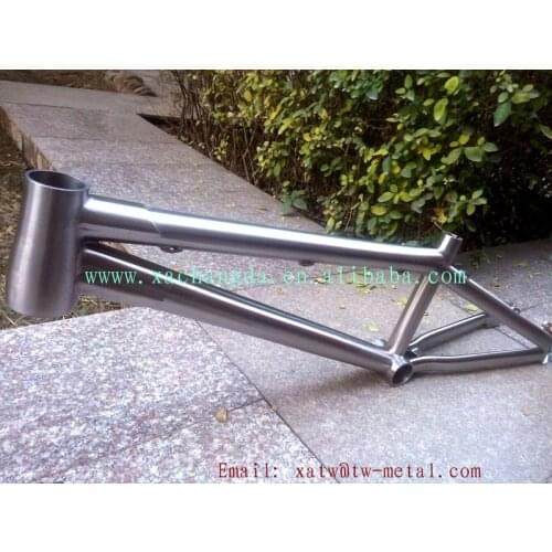 Durable titanium BMX bike frame Ti bicycle frame BMX bike frame custom