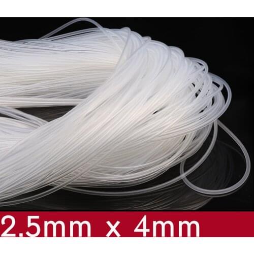 Transparent Flexible Silicone Tube ID 2.5mm x 4mm OD Food Grade Non-toxic Drink Water Rubber Hose Milk Beer Soft Pipe Connect