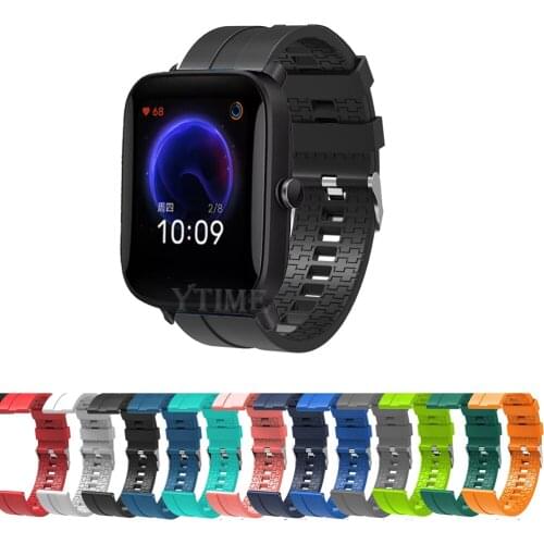 20MM Silicone Replacement Band Strap For Xiaomi Huami Amazfit Bip /Amazfit Bip U Pro Smart Watch Wrist Strap Bracelet