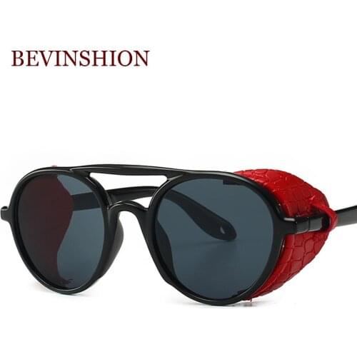 Steampunk Imitation Snake Sunglasses Men Cool Sun Glasses Men Europe And America Trendy 2019 Round Sunglasses Women Vintage
