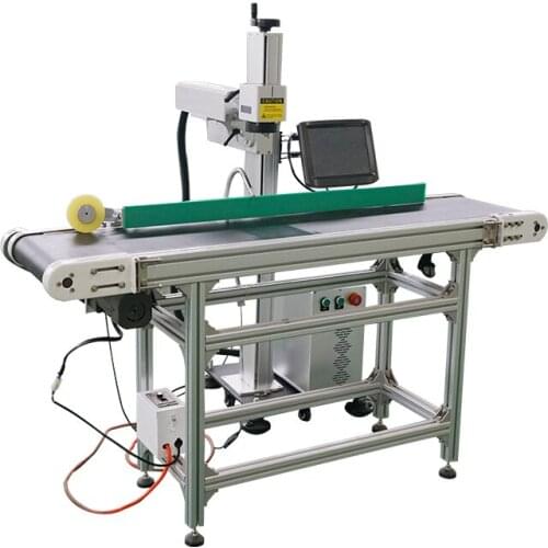 20w 30w flying laser marking machine co2 flying cnc marker laser fiber