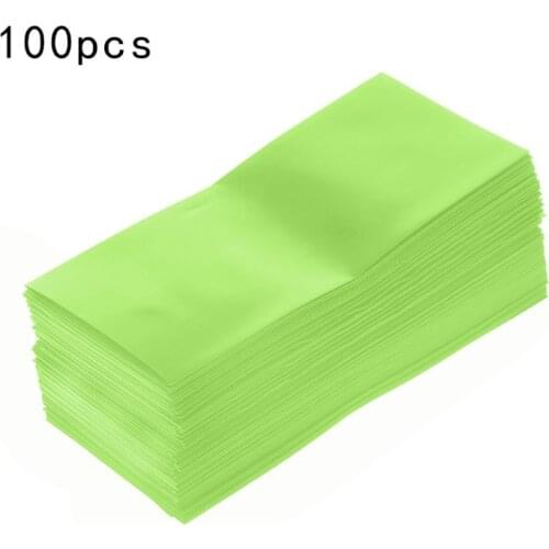 100Pcs/Bag 18650 Lithium Battery Encapsulation Tube PVC Heat Shrink Tubing Wrap Battery Cover Skin Insulation Film B85B