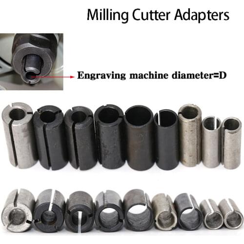 High Precision Adapter Collet Shank CNC Router Tool Adapters 8mm to 6mm shank Holder Milling Cutter Conversion Chuck