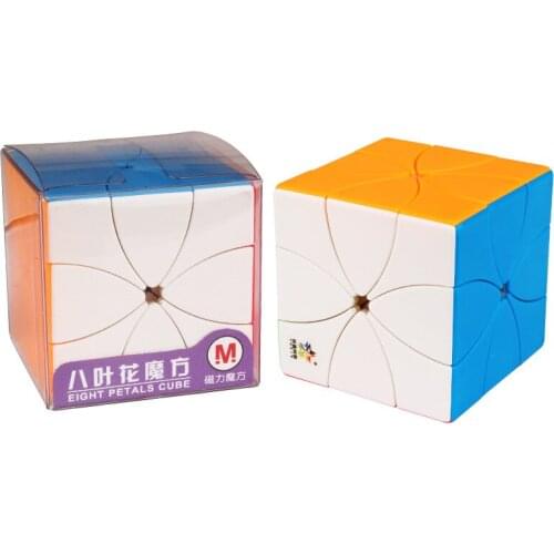 Yuxin Eight Petals Cube Magnetic Strange Shape Eight Leaf Flowers Zhisheng Cubo Magico Puzzle Magic Cube Toys for Children