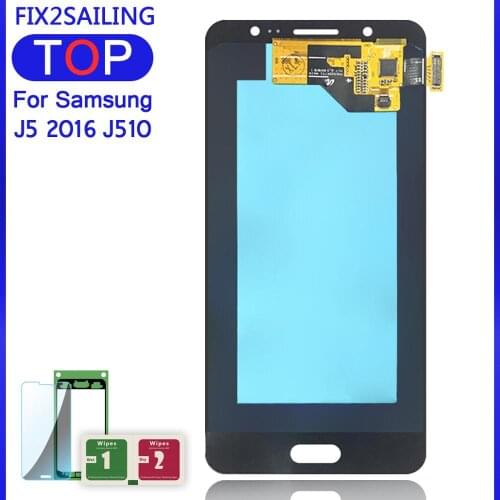 LCD Display J510 Super AMOLED100% Tested Working Touch Screen Assembly For Samsung Galaxy J5 2016 J510 J510F J510FN J510M J510Y
