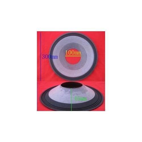 10 pieces 12 inch 3 line cloth surround paper cone Subwoofer bass Speaker loudspeaker (100 mm center hole) 45 mm high