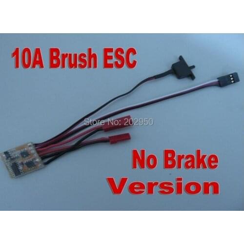 2pcs/lot RC 10A ESC Brushed Speed Controller For 1/16 18 24 Car Boat Tank Without Brake On Sale + Free Shipping