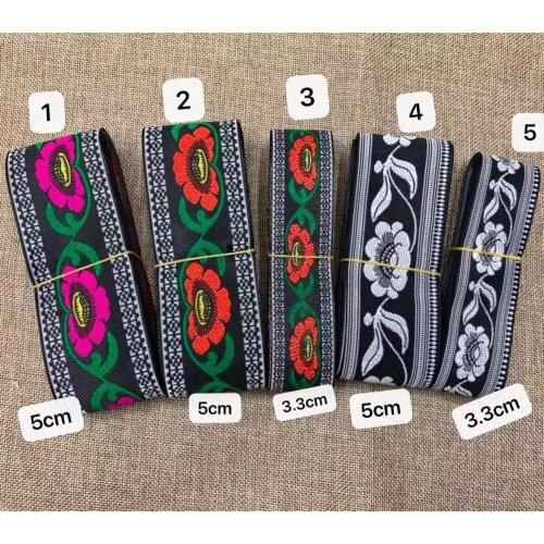 3.3cm/5cm nation style jacquard ribbon,XERY191202S