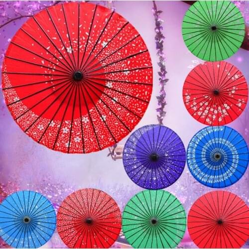 5PCS/lot PoeticExst New long-straight traditional Japanese vintage craft umbrellas Wedding decoration paper parasols lin2949
