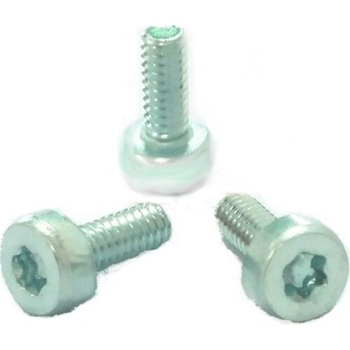 50pcs M2x5mm carbon steel blue white zine ylindrical head hexgonal cup head six stars plum mechanical screws