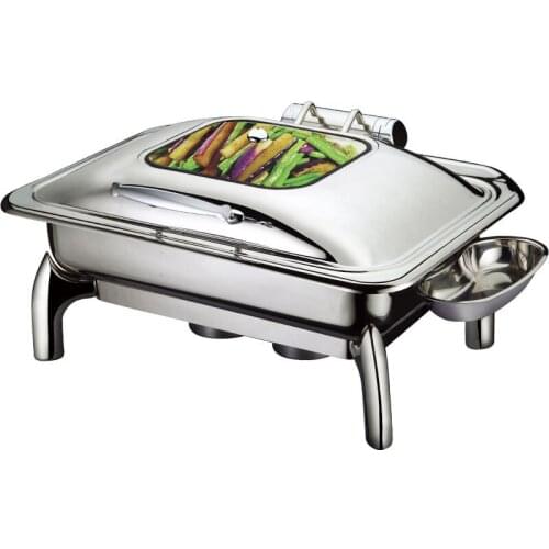 Electric heating Buffy furnace 9L Clamshell buffet stove Rectangular hydraulic hotel buffet insulation furnace