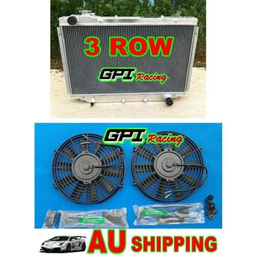 Aluminum Radiator + FAN FOR TOYOTA Landcruiser Land cruiser HDJ80 HZJ80 HDJ 80 MT