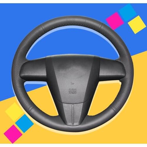 Auto Braid On The Steering Wheel Cover for Mazda 3 Axela 2010-2013 Mazda 5 Mazda 6 CX-7 CX-9 MAZDASPEED3 (US) 2010-2013 DIY Car