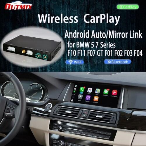 Wireless Apple CarPlay Android Auto for BMW 5 7 Series F10 F11 F07 GT F01 F02 F03 F04 2009-2016, with Mirror Link Function