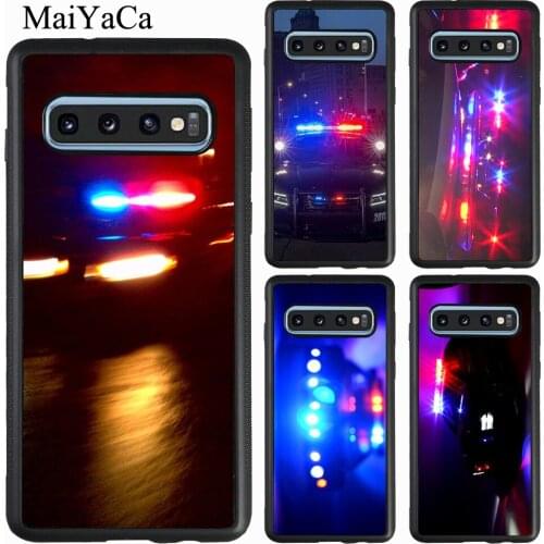 Police Cars Light At Night Case For Samsung Galaxy A71 A51 A21S A40 A50 A70 A20e A31 M21 S9 S10 S20 Plus Note 20 Ultra