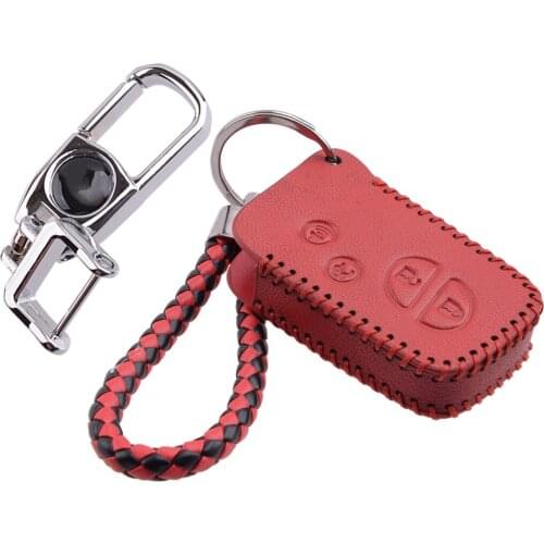 Red Leather 4 Buttons Smart Key Case Cover Fob Bag Fit for Lexus ES350 GS350 GS450h GS460 IS250 IS350 LS460 LS600h LX570 GX460