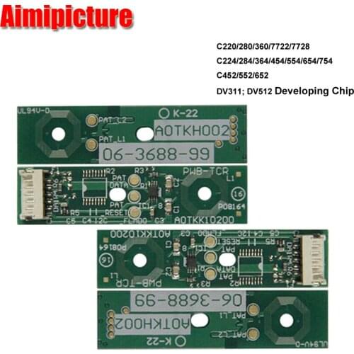 C452 C552 C652 Developing unit chip for Konica Minolta C452/552/652 copier part Developer unit chip 5sets/lot