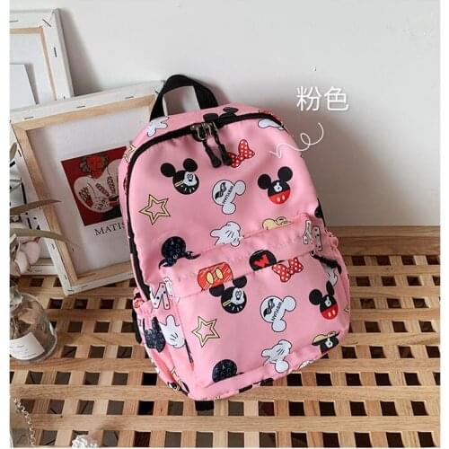 Disney Kids School Bags For Boys Girls Mickey Mouse Kindergarten School Backpacks for Children Kids School Bag Mochila Infantil