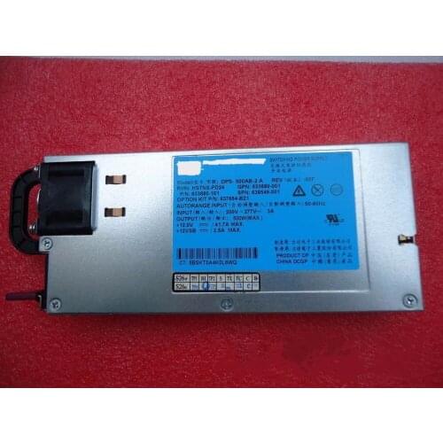 For 380G7 G8 500W Server Power Supply 637654-B21 633680-001 638549-001 tested working