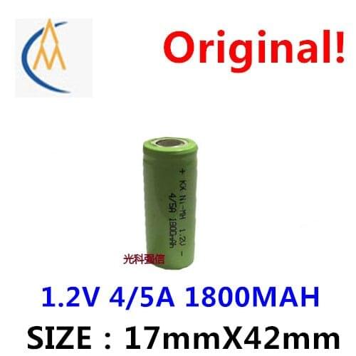 Brand new full capacity 1.2V 4 / 5A 1800mAh nickel hydrogen charging flat head electric toothbrush instrument line equipment