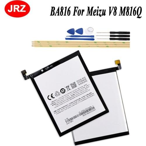 JRZ For Meizu V8 M816Q Phone Battery For Meizu V8 BA816 3100mAh Hight Capacity Top Quality Replacement Batteries +Tools