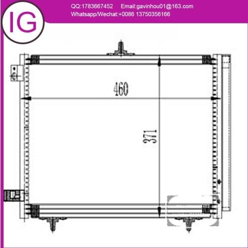 Ac Condenser For PEUGEOT 1007 207 CITROEN C2 C3 9635759880 9653035980 9680713180 9683036480 6455HA 6455HH 6455JF 571586
