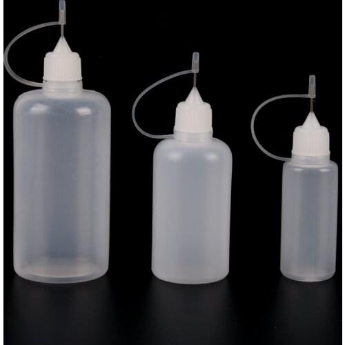 SHNGki 5/10/15/20/30/50/100ml PE Plastic Needle Bottle Cigar Travel Dropper Juice Eye Liquid Container Solvent Light Oils EYE