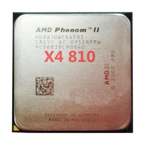 Free shipping AMD Phenom II X4 810(2.6GHz/4MB /4 cores/Socket AM3/938-pin)HDX810WFK4FGI Desktop CPU