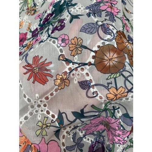 Hand cut LACE 2020 Hot Sale African Lace Fabric High Quality Nigerian Swiss Voile Lace In Switzerland Punch Cotton For Wedding