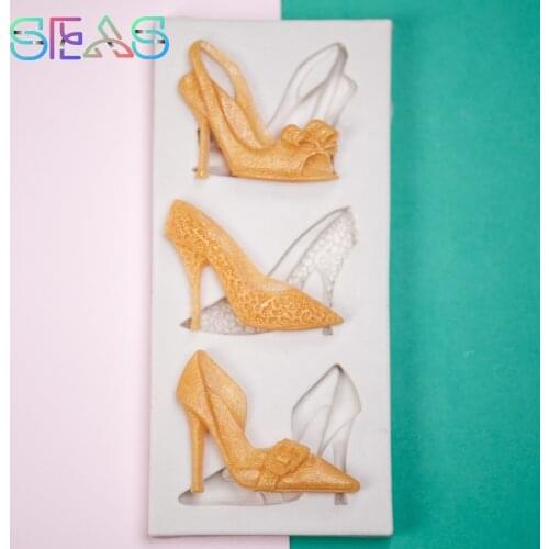 DIY Silicone Molds Fashion High Heels Cake Free DIY Soft Dessert Cake Mold Party Decoration Baking Molds Kitchen Utensil