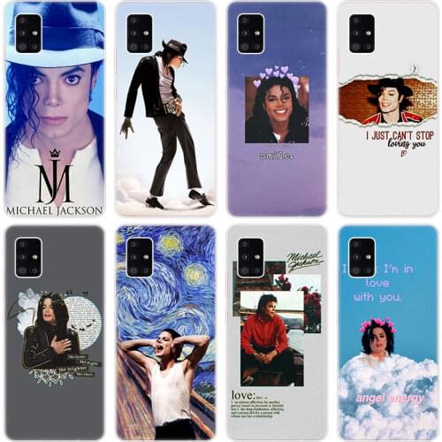 Forever Michael Jackson Soft Case for Samsung Galaxy A40 A41 A42 A50 S A51 A52 A70E A71 A72 A80 A82 A90 Quantum 2 Silicone Cover