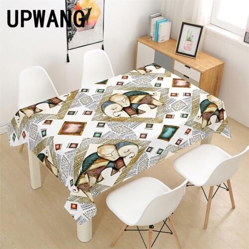 Elephant Animal Tablecloth 3D Printed Table Cover Rectangular Tablecloth Wedding Birthday Party Kitchen Home Decor