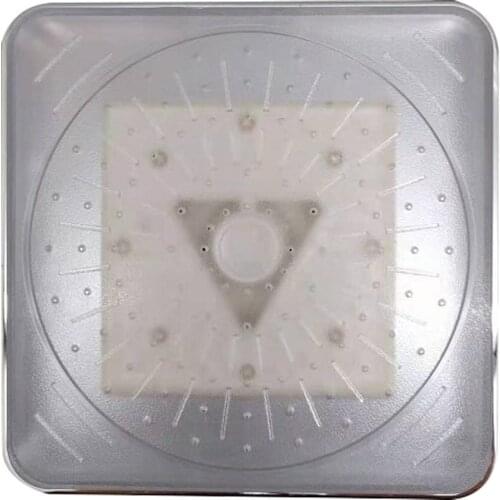 Temperature Sensing Luminous 6 Inch Shower Head Water Tap Color Changing Shower Tool Led Bathroom Top Spray