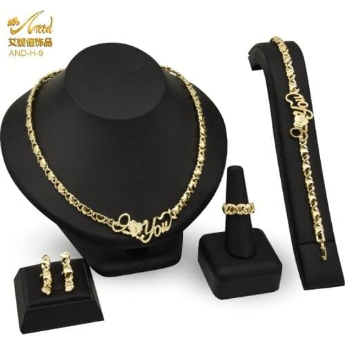 Jewelry Sets Ethiopia 24K Gold African For Women Dubai Party Wedding Gifts Necklaces Pendant And Earrings Ring Bridal Bracelets