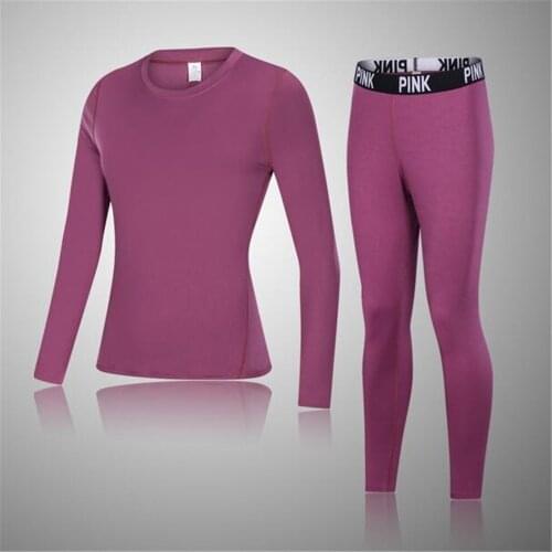 Winter Top Quality New Thermal Underwear Women Underwear Sets Compression Sweat Quick Drying Thermo Underwear Women Clothing