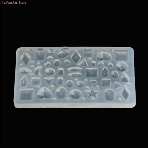 1Pc Oval Water Droplets Heart Cabochon Semicircle Silicone Chocolate Mold Mould For DIY Epoxy Resin Jewelry Making